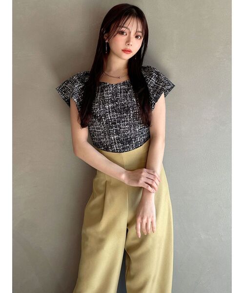 RESEXXY（リゼクシー）の「タックスリーブラッフルブラウス（シャツ/ブラウス・レディース・ピンク/ホワイト/ブラック・FREE）」の14枚目の写真