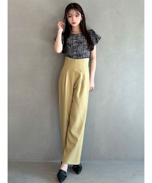 RESEXXY（リゼクシー）の「タックスリーブラッフルブラウス（シャツ/ブラウス・レディース・ピンク/ホワイト/ブラック・FREE）」の15枚目の写真