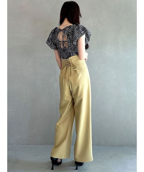 RESEXXY（リゼクシー）の「タックスリーブラッフルブラウス（シャツ/ブラウス・レディース・ピンク/ホワイト/ブラック・FREE）」の16枚目の写真