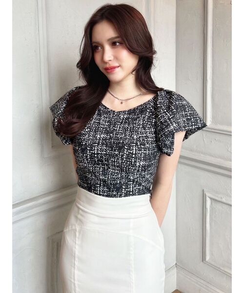 RESEXXY（リゼクシー）の「タックスリーブラッフルブラウス（シャツ/ブラウス・レディース・ピンク/ホワイト/ブラック・FREE）」の19枚目の写真