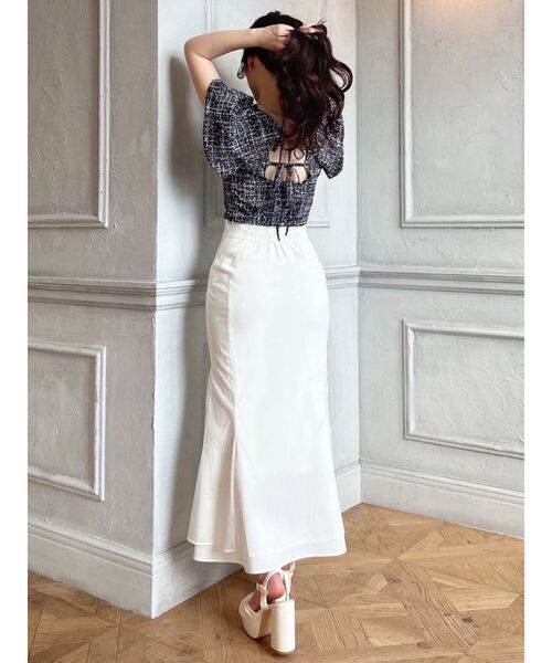 RESEXXY（リゼクシー）の「タックスリーブラッフルブラウス（シャツ/ブラウス・レディース・ピンク/ホワイト/ブラック・FREE）」の21枚目の写真