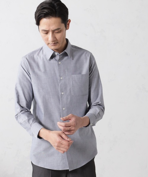 FOUND GOOD(ファウンドグッド)の「レギュラーフィットレギュラーカラーオックスシャツ(シャツ/ブラウス・メンズ・ネイビー/ブルー系1/ブルー系/ブルー系2/グレー系2/ホワイト系5・S/M/L/XL)」の15枚目の写真