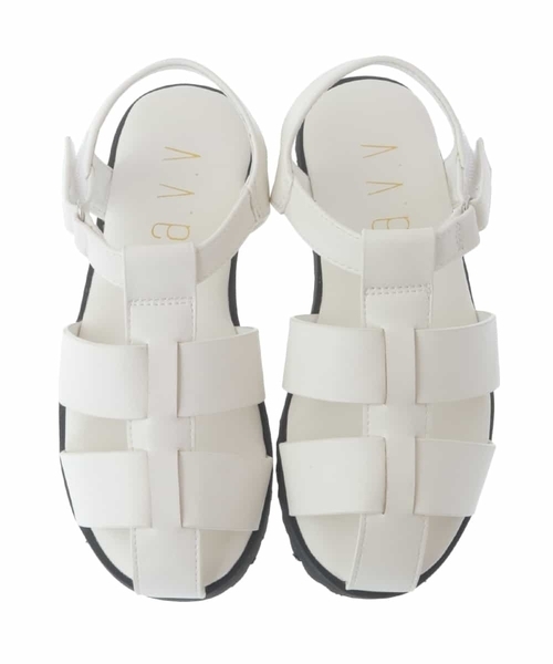 a.v.v（アーヴェヴェ）の「[18-24cm][ママとお揃いも叶う] グルカサンダル[WEB限定サイズ]（サンダル・キッズ・アイボリー/ブラック・18/20/19/21/22/23/24）」の19枚目の写真