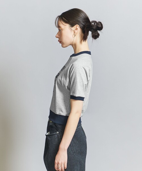 WAVE UNION（ウェーブユニオン）の「＜WAVE UNION＞ラグラン Tシャツ（Tシャツ/カットソー・レディース・ライトグレー・FREE）」の8枚目の写真