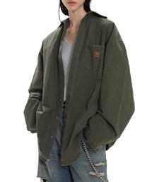 オーバーサイズ ヴィンテージ加工 ワークシャツ CS2134【MASONPRINCE】