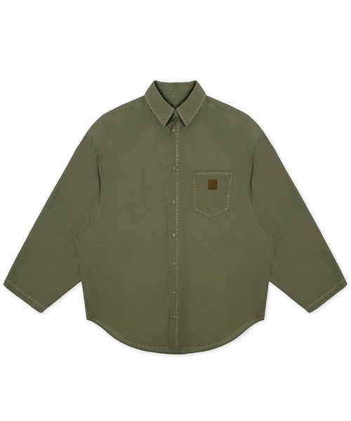 MASONPRINCE（メイソンプリンス）の「オーバーサイズ ヴィンテージ加工 ワークシャツ CS2134【MASONPRINCE】（シャツ/ブラウス・メンズ・カーキ/ベージュ・L/M/S）」の10枚目の写真