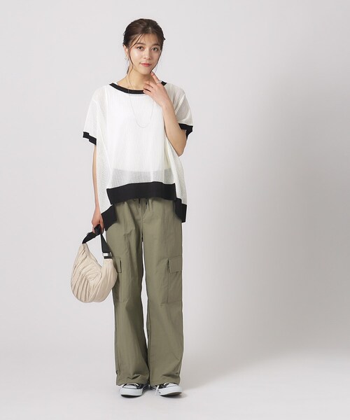 Cutie Blonde(キューティーブロンド)の「◆【2点セット】メッシュニット+タンクトップ(その他トップス・レディース・ブラック系4/ホワイト系その他5/グリーン系その他5・02/03/04)」の6枚目の写真