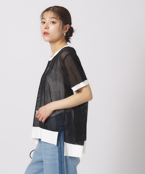 Cutie Blonde(キューティーブロンド)の「◆【2点セット】メッシュニット+タンクトップ(その他トップス・レディース・ブラック系4/ホワイト系その他5/グリーン系その他5・02/03/04)」の9枚目の写真