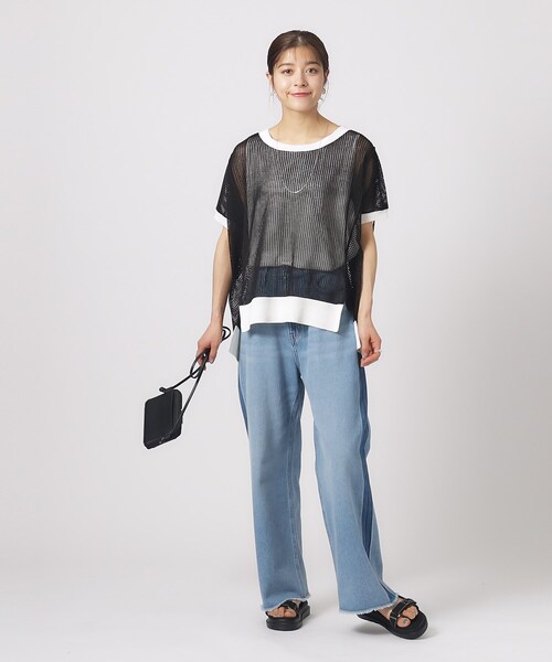 Cutie Blonde(キューティーブロンド)の「◆【2点セット】メッシュニット+タンクトップ(その他トップス・レディース・ブラック系4/ホワイト系その他5/グリーン系その他5・02/03/04)」の10枚目の写真