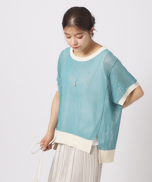 Cutie Blonde(キューティーブロンド)の「◆【2点セット】メッシュニット+タンクトップ(その他トップス・レディース・ブラック系4/ホワイト系その他5/グリーン系その他5・02/03/04)」の13枚目の写真