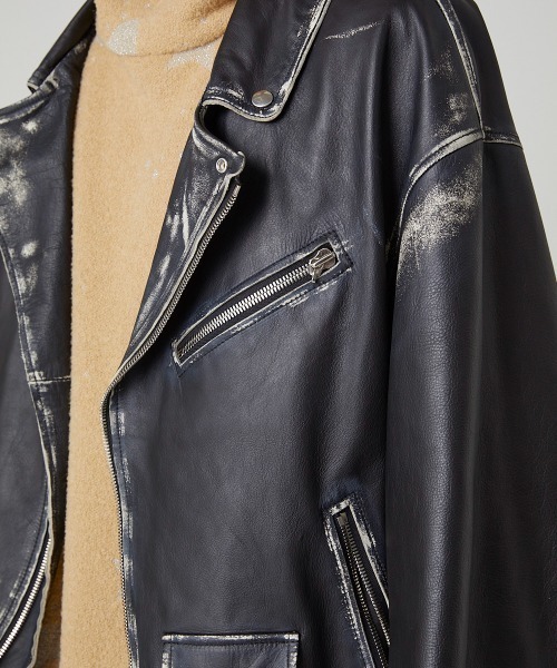 DISCOVERED(ディスカバード) オーバーレザーライダース サイズ3 DISCOVERED（ディスカバード）の「DISCOVERED OVER RIDERS BLOUSON