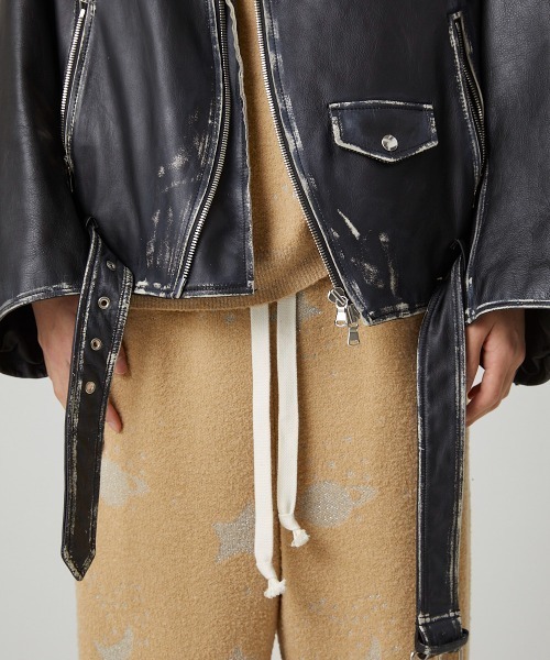 DISCOVERED(ディスカバード) オーバーレザーライダース サイズ3 LEATHER W RIDERS BLOUSON– DISCOVERED