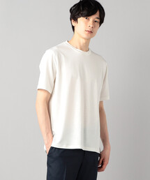 COMME CA MEN（コムサメン）の「麻プレーティングジャージー　Tシャツ（Tシャツ/カットソー）」