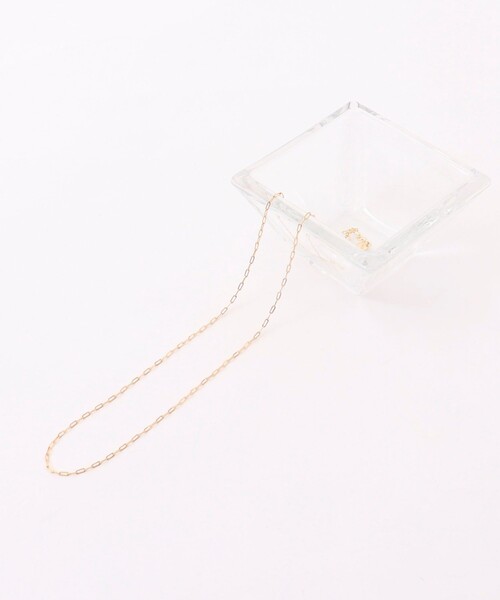 NOLLEY’S（ノーリーズ）の「スクエアチェーンM ネックレス（ネックレス・レディース・ゴールド/シルバー・FREE）」の3枚目の写真