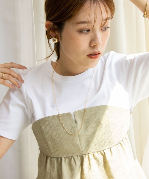 NOLLEY’S（ノーリーズ）の「スクエアチェーンM ネックレス（ネックレス・レディース・ゴールド/シルバー・FREE）」の10枚目の写真