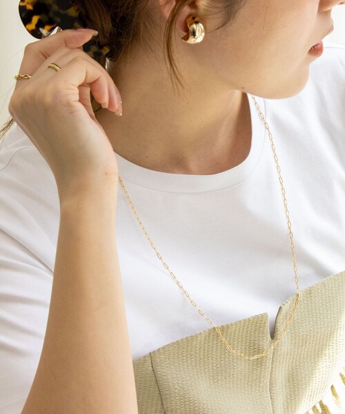 NOLLEY’S（ノーリーズ）の「スクエアチェーンM ネックレス（ネックレス・レディース・ゴールド/シルバー・FREE）」の11枚目の写真