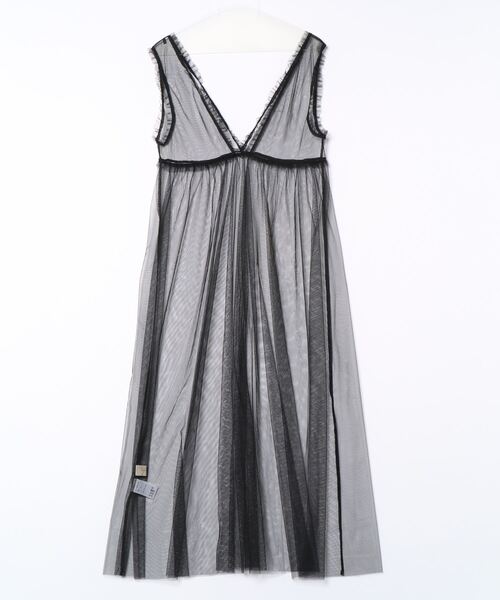 esutoreja（エストレジャ）の「チュールドレス（ワンピース・レディース・ブラック/ホワイト/グレー・FREE）」の5枚目の写真
