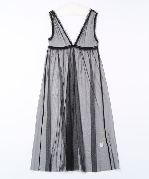 esutoreja（エストレジャ）の「チュールドレス（ワンピース・レディース・ブラック/ホワイト/グレー・FREE）」の6枚目の写真