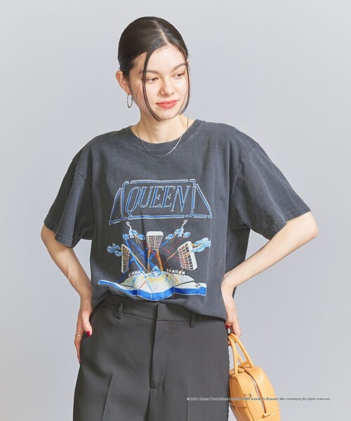 GOOD ROCK SPEED(グッドロックスピード)の「【別注】<GOOD ROCK SPEED>QUEEN プリントTシャツ(Tシャツ/カットソー・レディース・オフホワイト/ブラック・FREE)」の4枚目の写真