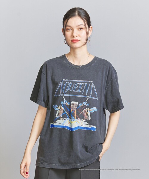 GOOD ROCK SPEED(グッドロックスピード)の「【別注】<GOOD ROCK SPEED>QUEEN プリントTシャツ(Tシャツ/カットソー・レディース・オフホワイト/ブラック・FREE)」の6枚目の写真