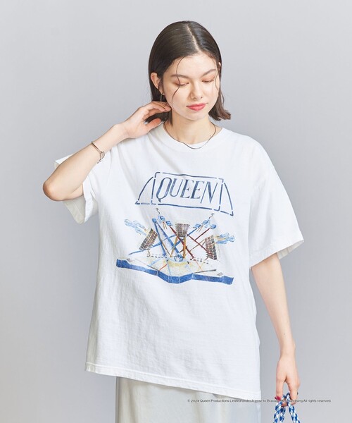 GOOD ROCK SPEED(グッドロックスピード)の「【別注】<GOOD ROCK SPEED>QUEEN プリントTシャツ(Tシャツ/カットソー・レディース・オフホワイト/ブラック・FREE)」の10枚目の写真