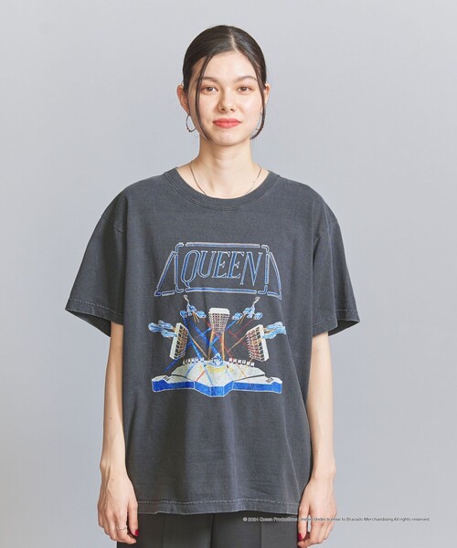GOOD ROCK SPEED(グッドロックスピード)の「【別注】<GOOD ROCK SPEED>QUEEN プリントTシャツ(Tシャツ/カットソー・レディース・オフホワイト/ブラック・FREE)」の7枚目の写真
