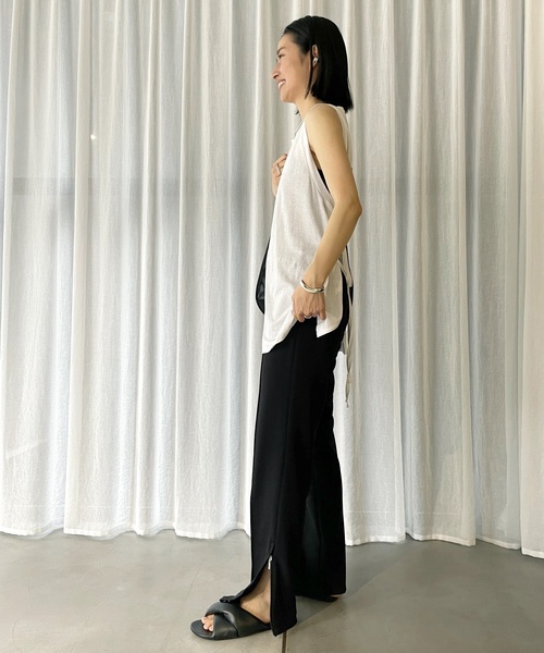 AP STUDIO（エーピーストゥディオ）の「【TanC TOKYO/タンクトウキョウ】バックオープンラップトップ（Tシャツ/カットソー・レディース・ホワイト/ブラック・FREE）」の11枚目の写真