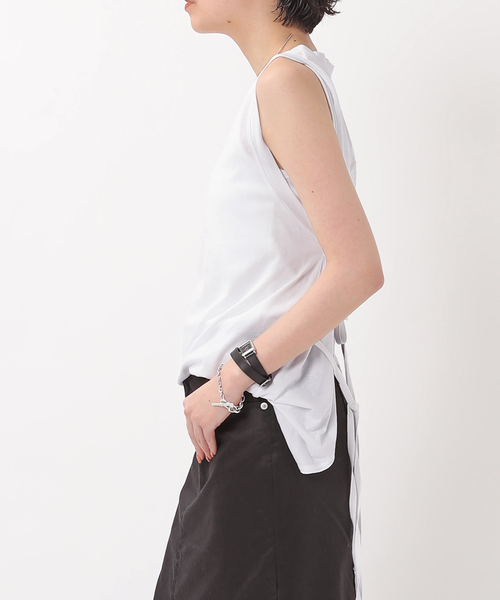 AP STUDIO（エーピーストゥディオ）の「【TanC TOKYO/タンクトウキョウ】バックオープンラップトップ（Tシャツ/カットソー・レディース・ホワイト/ブラック・FREE）」の20枚目の写真