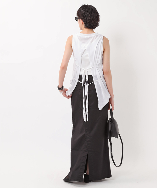 tanc tokyo LOUNGE LACE CRFOPPED タンクトウキョウ TanC TOKYO/タンクトウキョウ】バックオープンラップトップ（T