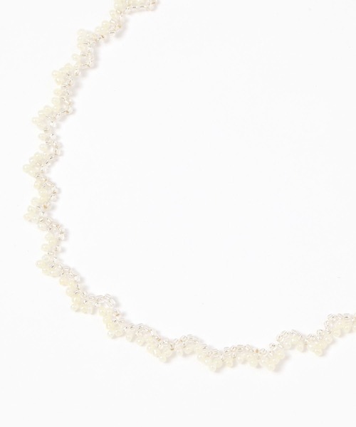 GLOBAL WORK Smile Seed Store（グローバルワーク スマイルシードストア）の「キラキラビーズネックレス/111172（ネックレス・レディース・ホワイト/ピンク系その他/ブルー系その他・FREE）」の2枚目の写真