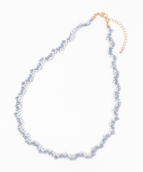 GLOBAL WORK Smile Seed Store（グローバルワーク スマイルシードストア）の「キラキラビーズネックレス/111172（ネックレス・レディース・ホワイト/ピンク系その他/ブルー系その他・FREE）」の6枚目の写真