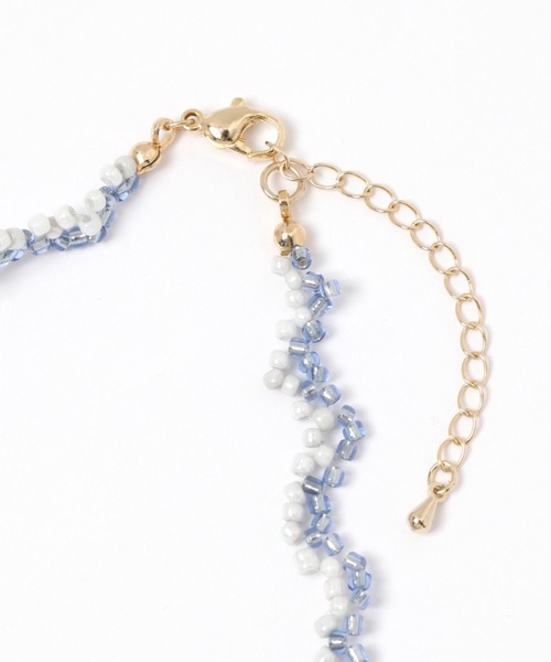 GLOBAL WORK Smile Seed Store（グローバルワーク スマイルシードストア）の「キラキラビーズネックレス/111172（ネックレス・レディース・ホワイト/ピンク系その他/ブルー系その他・FREE）」の5枚目の写真