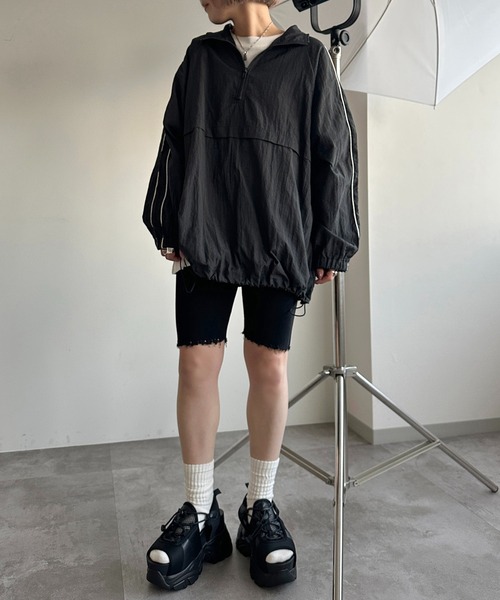 apres jour mignon(アプレジュールミニョン)の「バイカーパンツ【ZOZOTOWN限定アイテム】(その他パンツ・レディース・チャコールグレー/ブラック・X-LARGE/MEDIUM/SMALL)」の6枚目の写真