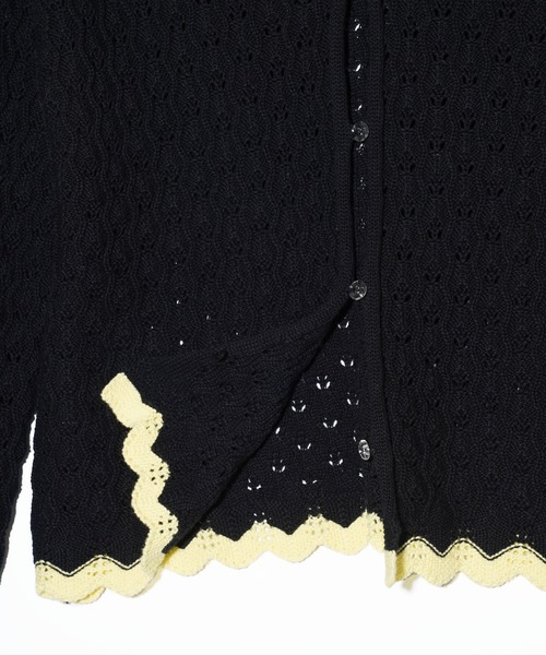 MILKFED.(ミルクフェド)の「SCALLOP HEM KNIT CARDIGAN(カーディガン/ボレロ・レディース・アッシュ/ブラック/ネイビー・ONE SIZE)」の17枚目の写真