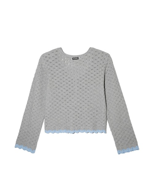 MILKFED.(ミルクフェド)の「SCALLOP HEM KNIT CARDIGAN(カーディガン/ボレロ・レディース・アッシュ/ブラック/ネイビー・ONE SIZE)」の19枚目の写真