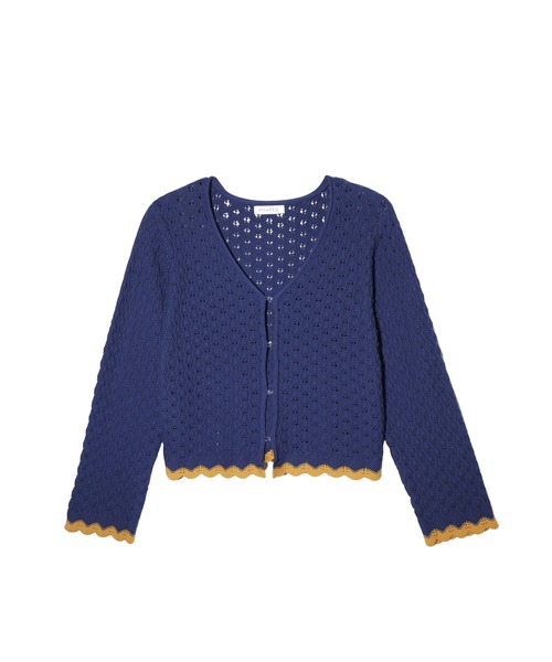 MILKFED.(ミルクフェド)の「SCALLOP HEM KNIT CARDIGAN(カーディガン/ボレロ・レディース・アッシュ/ブラック/ネイビー・ONE SIZE)」の20枚目の写真