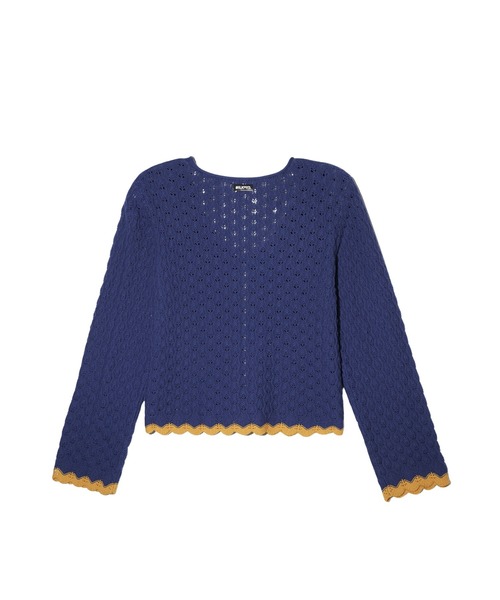 MILKFED.(ミルクフェド)の「SCALLOP HEM KNIT CARDIGAN(カーディガン/ボレロ・レディース・アッシュ/ブラック/ネイビー・ONE SIZE)」の21枚目の写真