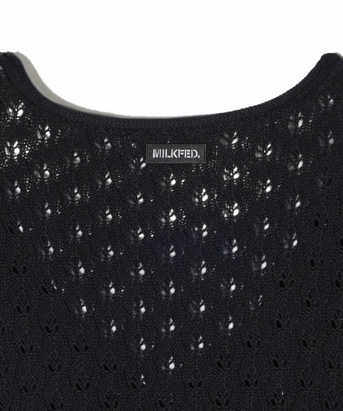 MILKFED.(ミルクフェド)の「SCALLOP HEM KNIT CARDIGAN(カーディガン/ボレロ・レディース・アッシュ/ブラック/ネイビー・ONE SIZE)」の13枚目の写真