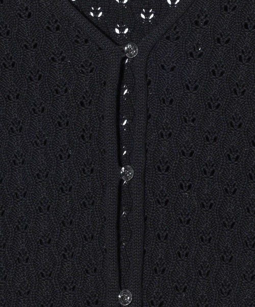 MILKFED.(ミルクフェド)の「SCALLOP HEM KNIT CARDIGAN(カーディガン/ボレロ・レディース・アッシュ/ブラック/ネイビー・ONE SIZE)」の14枚目の写真