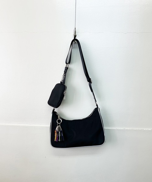 Magine(マージン)の「cheek チーク:square sholder/スクエア ショルダーバッグ(ショルダーバッグ・レディース・パープル/ブラック/ホワイト・FREE)」の18枚目の写真