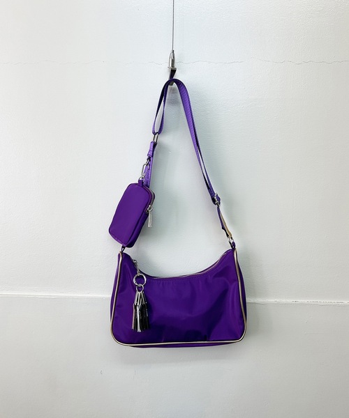 Magine(マージン)の「cheek チーク:square sholder/スクエア ショルダーバッグ(ショルダーバッグ・レディース・パープル/ブラック/ホワイト・FREE)」の17枚目の写真