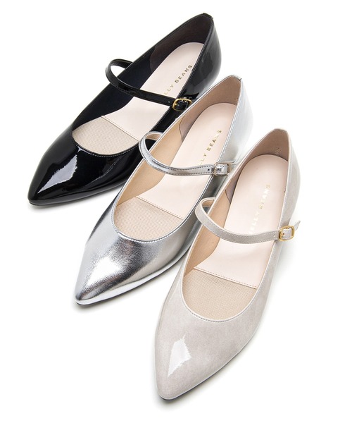 【セール】【レイン対応】レインストラップパンプス【Made in Japan】(325-33981)JELLY BEANS(ジェリービーンズ)（レインシューズ）｜JELLY BEANS（ジェリービーンズ）