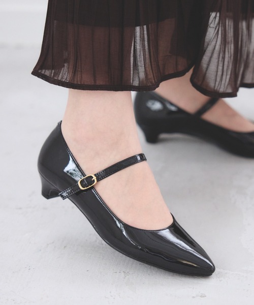 【セール】【レイン対応】レインストラップパンプス【Made in Japan】(325-33981)JELLY BEANS(ジェリービーンズ)（レインシューズ）｜JELLY BEANS（ジェリービーンズ）