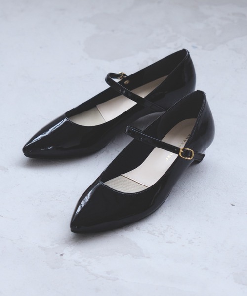 【セール】【レイン対応】レインストラップパンプス【Made in Japan】(325-33981)JELLY BEANS(ジェリービーンズ)（レインシューズ）｜JELLY BEANS（ジェリービーンズ）