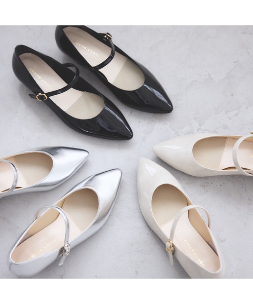 【セール】【レイン対応】レインストラップパンプス【Made in Japan】(325-33981)JELLY BEANS(ジェリービーンズ)（レインシューズ）｜JELLY BEANS（ジェリービーンズ）