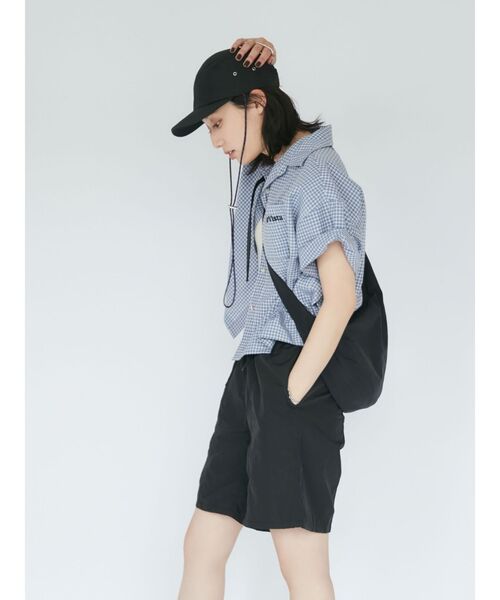 Ungrid（アングリッド）の「ハーフスリーブエンブロイダリーシャツ（シャツ/ブラウス・レディース・ブラック/スカイブルー/ブルー・FREE）」の7枚目の写真