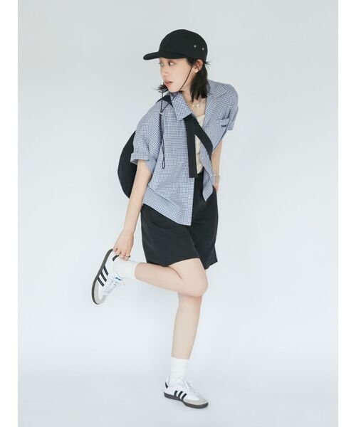 Ungrid（アングリッド）の「ハーフスリーブエンブロイダリーシャツ（シャツ/ブラウス・レディース・ブラック/スカイブルー/ブルー・FREE）」の9枚目の写真