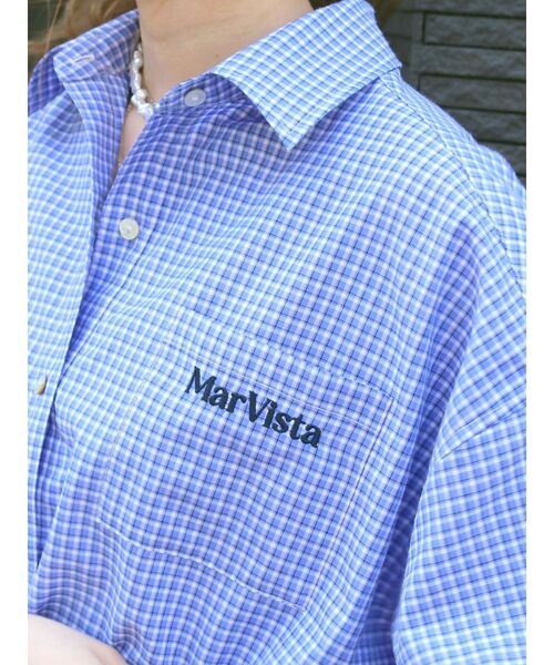 Ungrid（アングリッド）の「ハーフスリーブエンブロイダリーシャツ（シャツ/ブラウス・レディース・ブラック/スカイブルー/ブルー・FREE）」の13枚目の写真