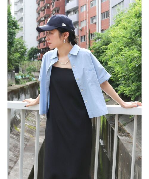 Ungrid（アングリッド）の「ハーフスリーブエンブロイダリーシャツ（シャツ/ブラウス・レディース・ブラック/スカイブルー/ブルー・FREE）」の16枚目の写真