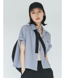 Ungrid | ハーフスリーブエンブロイダリーシャツ(シャツ/ブラウス)